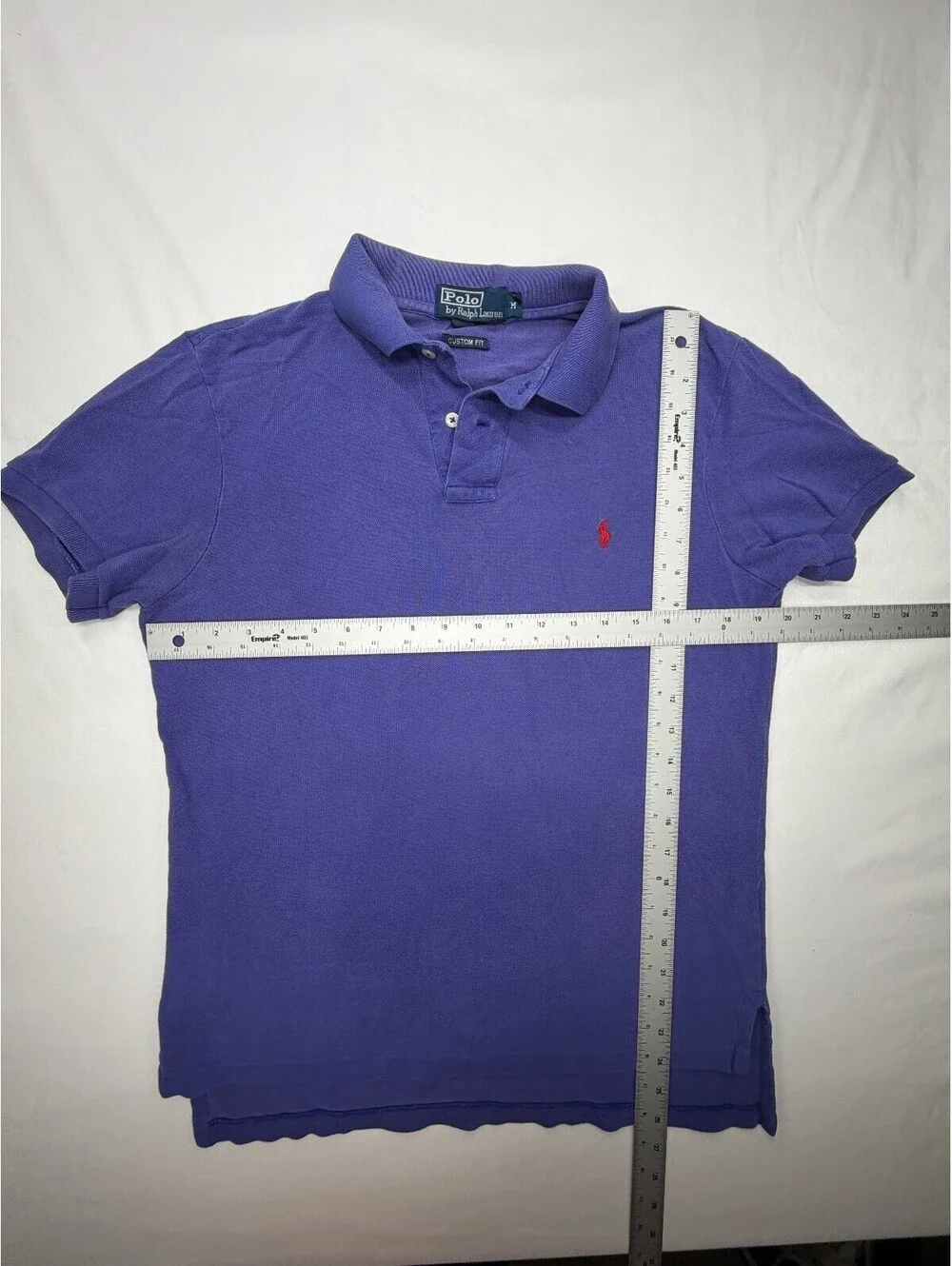 Polo Ralph Lauren Men's Polo Shirt Collared Custom Fit Size Medium Purple
